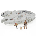 Jouet star wars : millenium falcon géant 55 cm figurines