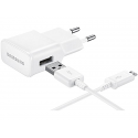 Chargeur secteur vers micro usb 2a samsung pour charge rapide