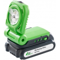 Lampe de chantier 300lm batterie 18v : agt aw-18.bl