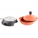 Tajine en terre cuite 2l réchaud électrique 300w pas cher