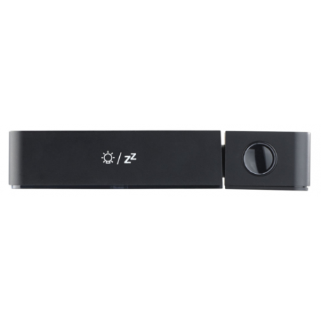 Réveil LCD - Radio-piloté - Projecteur - Chargeur USB - Coloris Noir
