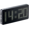 Batterie de secours usb 7600mah horloge led et réveil