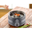 Mini barbecue nomade de camping (charbon) double grilles