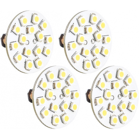 Achat/vente 4 ampoules 15 led smd g4 blanc froid pas cher