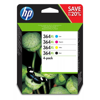 Pack de cartouches originales hp 364 n9j74a pour hp photosmart