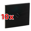 Pack de 10 boîtiers range-cd doubles super-fins pour cd, dvd et bluray