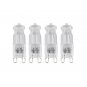 Pack de 4 ampoules g9 halogène à basse consommation luminea