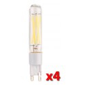 Ampoule g9 led à filament blanc chaud 3,6 w / 360 lm