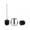 Brosse wc manche en inox et socle en verre satiné badestern