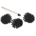 Pack 3 brosses wc noir ou blanc pour brosses wg badestern