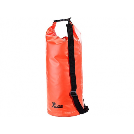 Sac étanche en plastique résistant pour plage et rando, 25l rouge