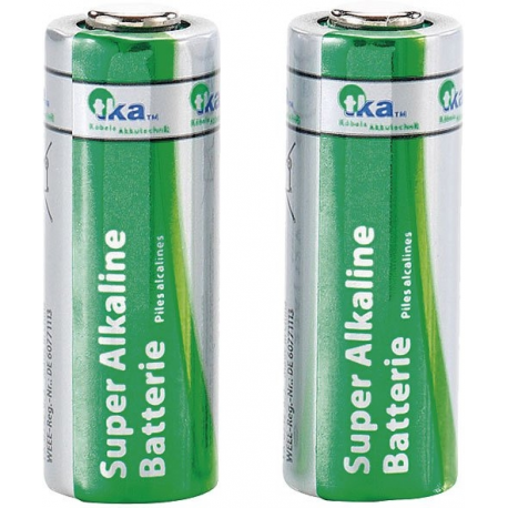 Pile alcaline a23 (lr23a) 12 v - 38 mah (x2) par tka