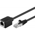 Rallonge câble réseau rj45 cat.5 f/utp (3, 5 ou 10 m) noir