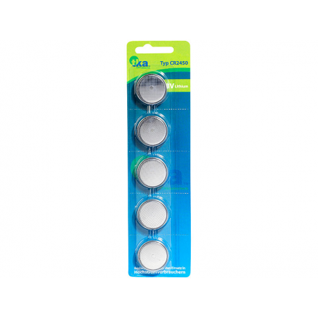 Pack de 5 piles bouton cr2450 3v 550 ma tka à petit prix