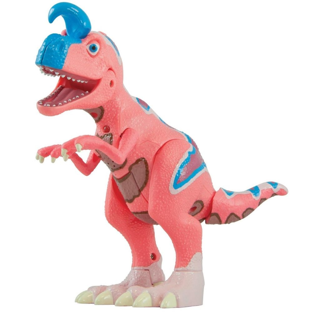 Figurine jouet interactif dino train : roi crylophosaurus