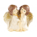 2 duos d'anges de noël décoratifs