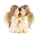 2 duos d'anges de noël décoratifs