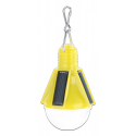 Lampe d'extérieur solaire à suspendre, design ampoule, jaune