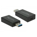 Adaptateur usb 3.1 mâle vers usb type c femelle delock 65689