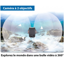 Caméra sport full hd pour vidéos 360° en réalité virtuelle dv-1936.wifi