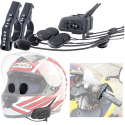 Intercom moto sans fil bluetooth pas cher : kit de 2 micro-casques