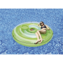 Ilot gonflable flottant ø 200 cm pour piscine, compatiment boisson