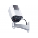 Fausse caméra de surveillance solaire led clignontante