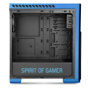 Châssis pc gaming spirit of gamer rogue iii blue pour atx/matx