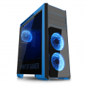 Châssis pc gaming spirit of gamer rogue iii blue pour atx/matx