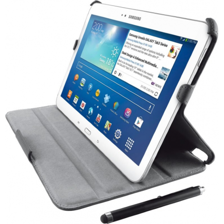 Housse folio stand & stylus trust pour galaxy tab 3 10.1