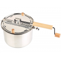 Casserole pour cuisson pop corn compatible induction et gaz