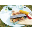 Boîte fumoir à poisson et viande pour barbecue gaz et charbon