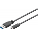 Câble usb 3.0 type a vers type c 2 m pour chargement et transfert