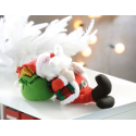 Peluche de père noël qui dort, ronfle et respire : déco noël