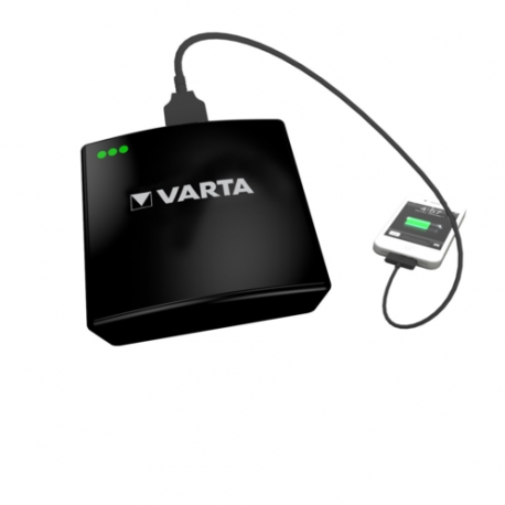 Chargeur / batterie de secours à piles aa varta (dock+microusb)