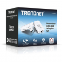 Adaptateur cpl haut débit 600 mbps trendnet tpl-408e cryptage