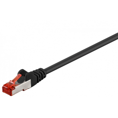 Câble réseau cat6 sstp serti rj45, noir / gris, 50cm à 50m