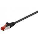 Câble réseau cat6 sstp serti rj45, noir / gris, 50cm à 50m