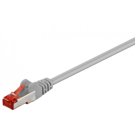 Câble réseau cat6 sstp serti rj45, gaine grise, longueur 3 m