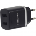 Double chargeur usb 230v akashi alt 2 charge rapide 2,4 a