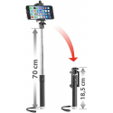 Selfie stick bluetooth pas cher, 80 cm, pour iphone et android