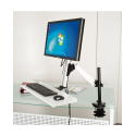 Station de travail pour moniteurs pc 27'', rotatif et inclinable